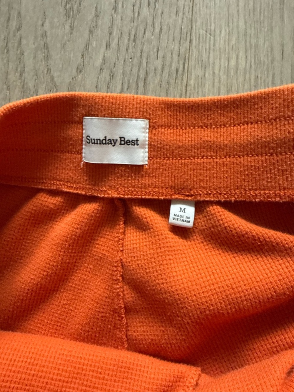 Sunday Best Aritzia Women's Orange Waffle Joggers in size M - Picture 6 of 11